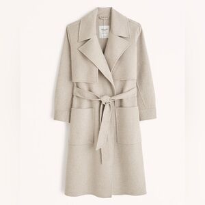 Abercrombie & Fitch Elevated Double Cloth Trench Coat